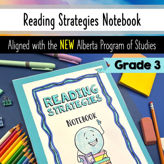 Grade 3 Reading Strategies Notebook - Language Arts - Aligned with NEW AB PofS