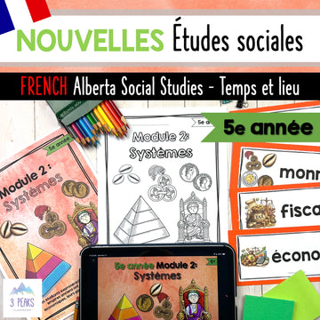 NEW Alberta Grade 5 Social Studies FRENCH - Systèmes - Teaching Slides + Workbook