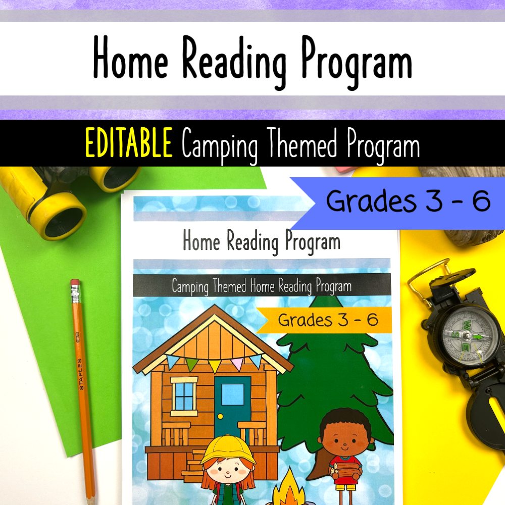Home Reading Program - Camp Themed - Camp Read-A-Lot Reading Program ...