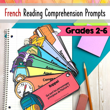 French Reading Comprehension Prompts - Reader's Response - Activity