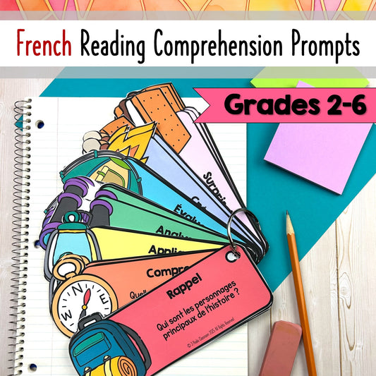 French Reading Comprehension Prompts - Reader's Response - Activity