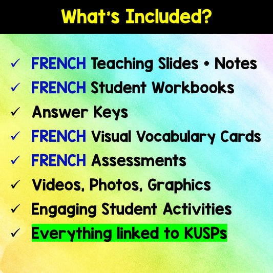 BUNDLE: NEW Alberta FRENCH Grade 2 Social Studies - All Units