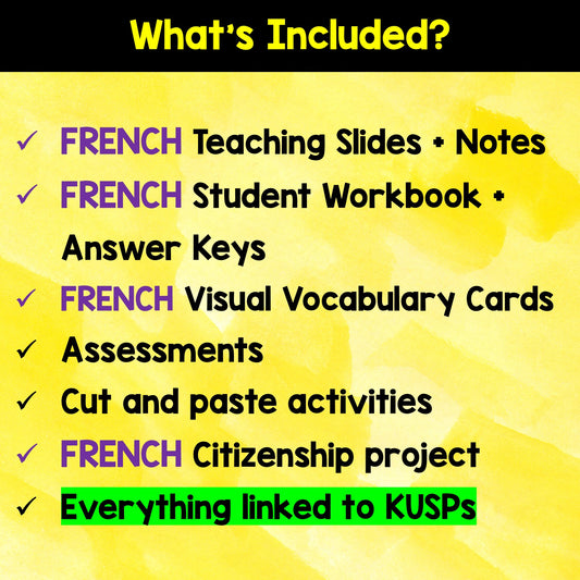 NEW Alberta Grade 2 Social Studies FRENCH - Citoyenneté/Citizenship - Unit 3
