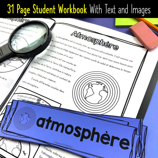 Grade 4 Science Alberta FRENCH - Systèmes de la Terre Workbook Activities Exam