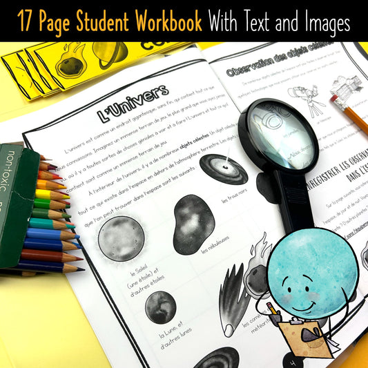 FRENCH Grade 4 Science Alberta - Espace - Space Unit Student Workbook Activities