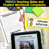 NEW Alberta Grade 5 FRENCH Social Studies - Citoyenneté - Teaching Slides + Workbook