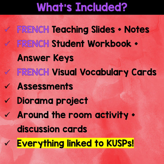 NEW Alberta Grade 6 Social Studies FRENCH - Temps et lieu - Teaching Slides + Workbook