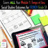 NEW Alberta Grade 5 Social Studies FRENCH - Time and Place - Temps et lieu