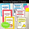 BUNDLE: Grade 2 ELA Companion Pages Bundle | Reading, Writing & Grammar Worksheets | Alberta-Aligned.