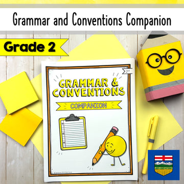 Grade 2 Grammar and Conventions Companion Pages | Alberta-Aligned ELA Worksheets