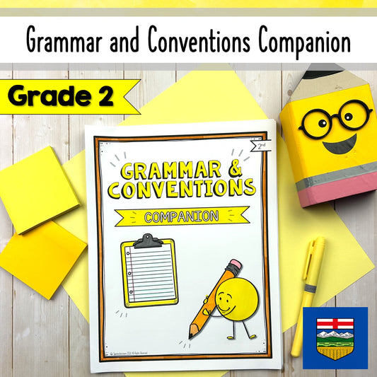 Grade 2 Grammar and Conventions Companion Pages | Alberta-Aligned ELA Worksheets