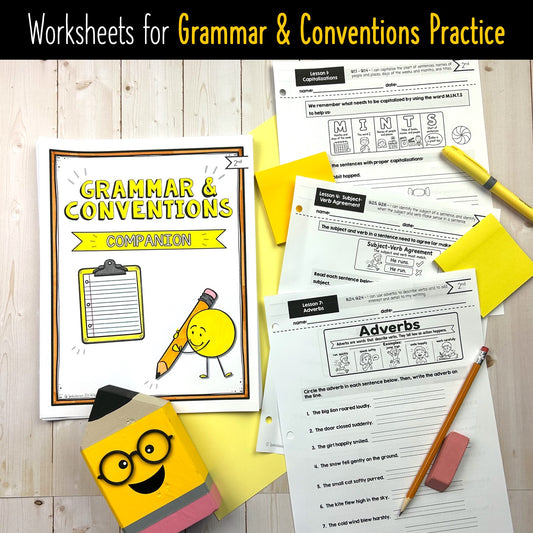Grade 2 Grammar and Conventions Companion Pages | Alberta-Aligned ELA Worksheets