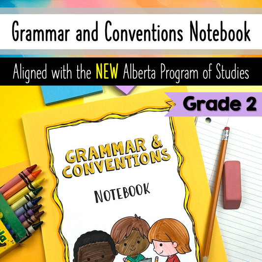 Grade 2 Grammar and Conventions Notebook - Language Arts - Alberta aligned