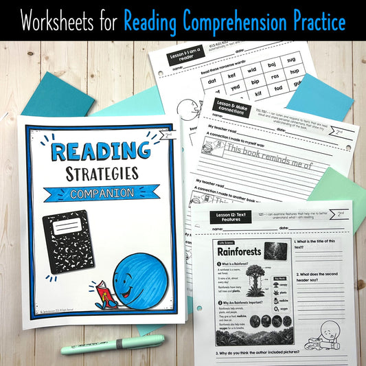 Grade 2 Reading Strategies Companion Pages | Alberta-Aligned ELA Worksheets