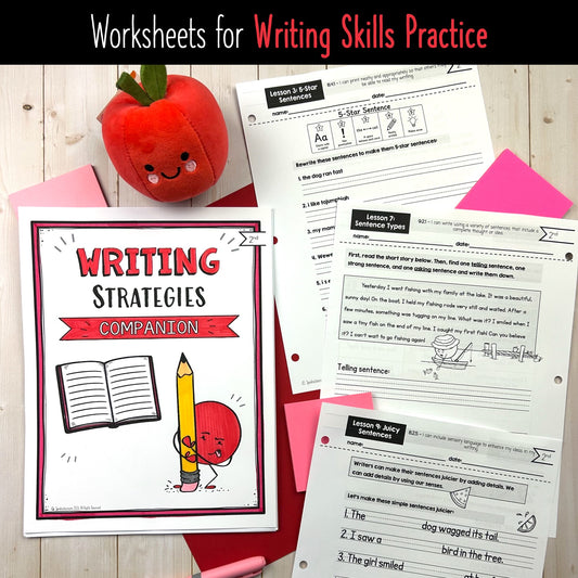 Grade 2 Writing Strategies Companion Pages | Alberta-Aligned Writing Worksheets