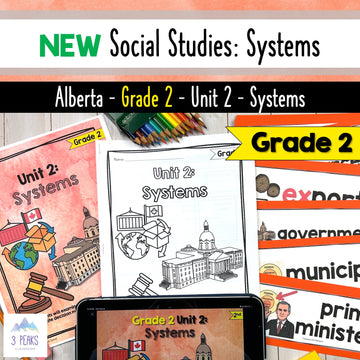 NEW Alberta Grade 2 Social Studies - Systems - Unit 2