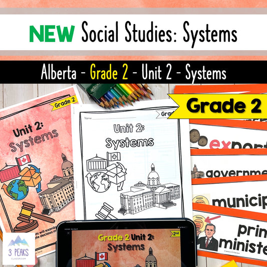 NEW Alberta Grade 2 Social Studies - Systems - Unit 2