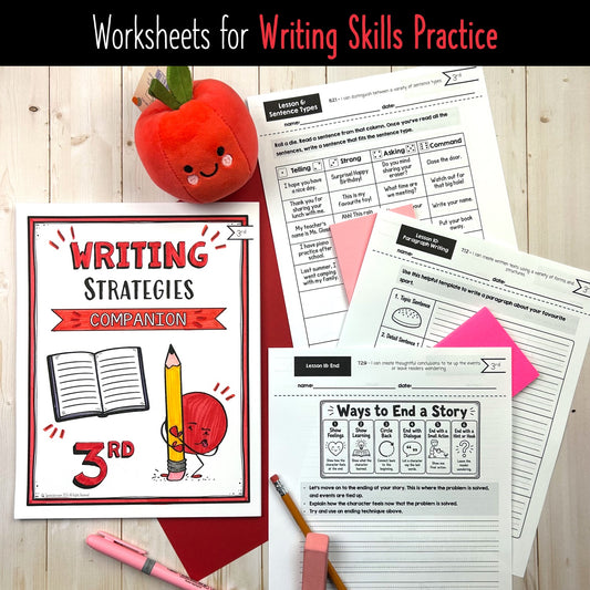 Grade 3 Writing Strategies Companion Pages | Alberta-Aligned Writing Worksheets