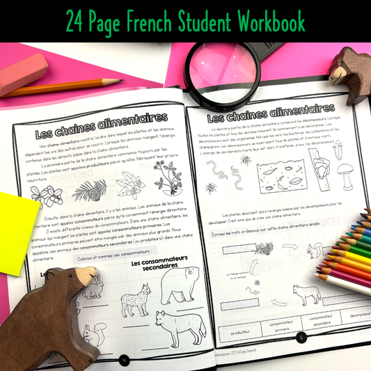 Grade 3 Science Alberta FRENCH - Les systèms vivants - Activity Workbook