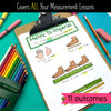 Grade 3 Alberta Math - Measurement: Length/Distance Unit - Interactive Math Notebook