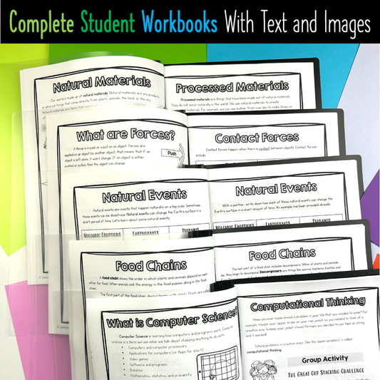 BUNDLE: Grade 3 Science Resources for Alberta Curriculum - Workbooks Activities