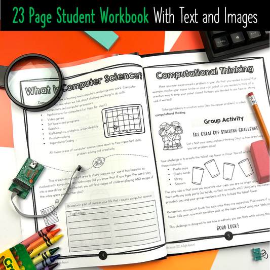 Computer Science Unit Grade 3 Alberta - Worksheets Activities Workbook