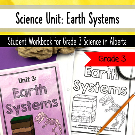 Earth Systems Science Grade 3 Alberta - Worksheets Activities - Workbook