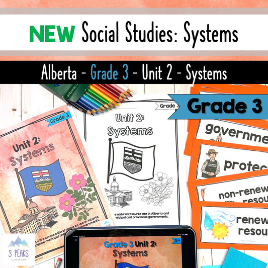 NEW Alberta Grade 3 Social Studies - Systems - Unit 2