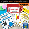 BUNDLE: Grade 4 ELA Companion Pages | Reading, Writing & Grammar Worksheets