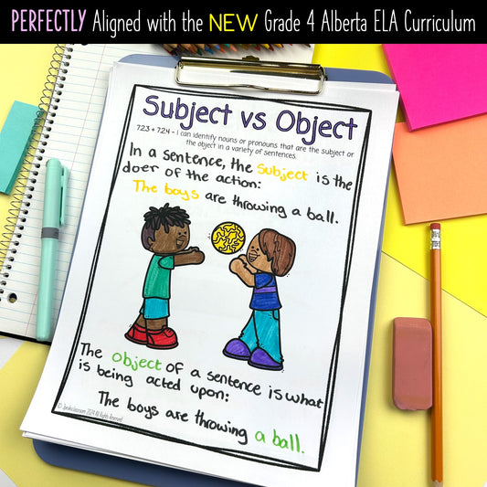 Grade 4 Grammar and Conventions Notebook - Language Arts - Alberta aligned