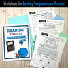 Grade 4 Reading Strategies Companion Pages | Alberta-Aligned ELA Worksheets