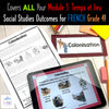 NEW Alberta Grade 4 Social Studies FRENCH - Time and Place / Temps et lieu