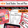 NEW Alberta Grade 4 Social Studies - Time and Place - Teaching Slides + Workbook
