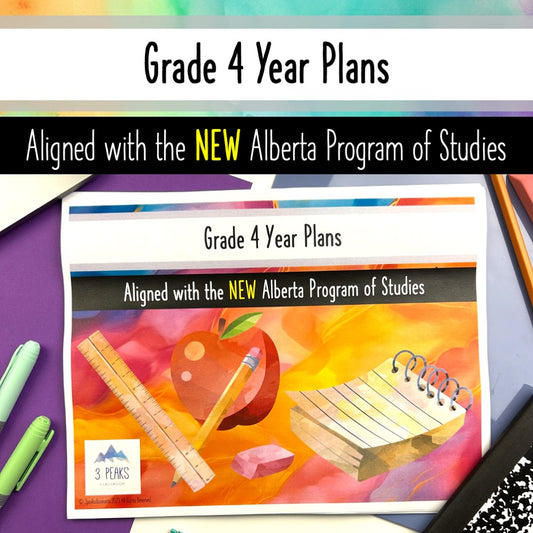 Grade 4 Year Plans - Long Range Plans - Aligned with Alberta Program of Studies