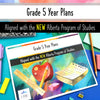 Grade 5 Year Plan Long Range Plan - NEW Alberta curriculum aligned