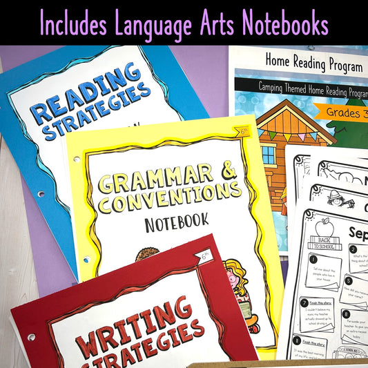 Grade 6 ELA MEGA Bundle - Year Plans, ELA Notebooks, Journals, Home Reading