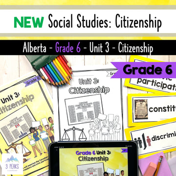 NEW Alberta Grade 6 Social Studies - Citizenship - Teaching Slides + Workbook
