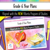Grade 6 Year Plan Long Range Plan - NEW Alberta curriculum aligned