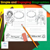 Canadian Black History Month - Biography Booklet + Template Page