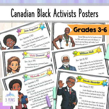 Canadian Black History Month - Black Canadian Activists POSTERS