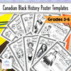Canadian Black History Month - Blank BIOGRAPHY Templates/Pennant