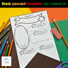 Canadian Black History Month - Blank BIOGRAPHY Templates/Pennant