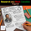 Canadian Black History Month - Blank BIOGRAPHY Templates/Pennant