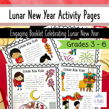 Lunar New Year Activity Booklet - Grades 3-6 - Chinese New Year Activity Pages