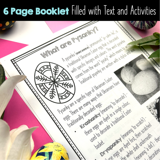 Ukrainian Pysanka Booklet - Traditional Easter Eggs Activity Booklet