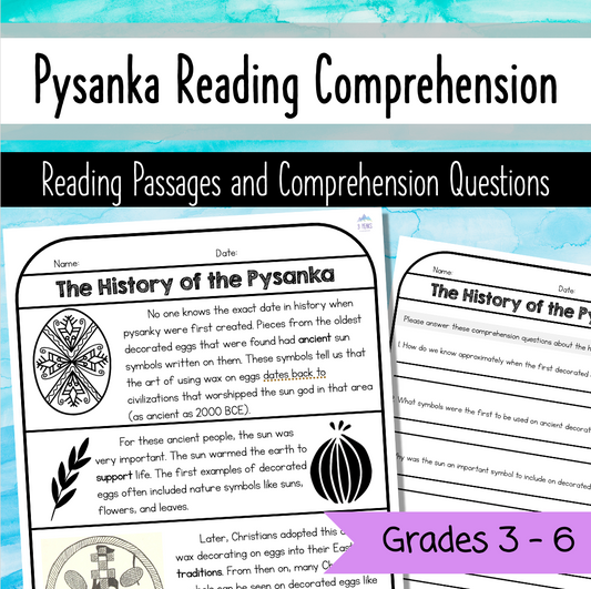 Pysanka Reading Comprehension Non-Fiction Text and Comprehension Questions