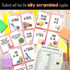 School Supply Scramble - Around the Room Math activity