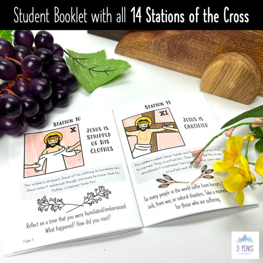 Stations of the Cross Activity Booklet for Reflection and Prayer - Grades 3-6