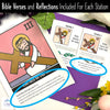 Stations of the Cross BUNDLE: Posters + Reflection Prayer Booklet - Grades 3 - 6