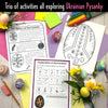 Ukrainian Pysanka Bundle | Easter Activities, Reading Comprehension, Booklet & Coloring Pages